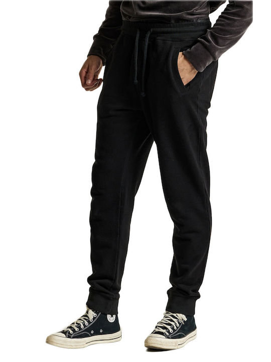 Dirty Laundry Men's Sweatpants with Rubber Black