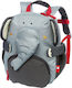 Sigikid School Bag Backpack Kindergarten Gray with Water Bottle Holder 5.2Liters