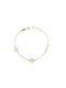 Children's bracelet in 9K gold with white mother of pearl (BP000921)*