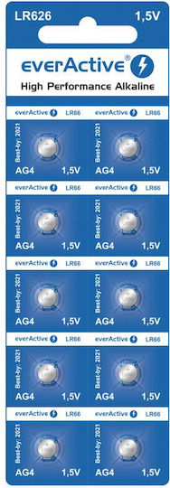 EverActive Batterien Alkalisch für Uhren LR66 10Stück