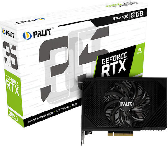 Palit GeForce RTX 3050 8GB GDDR6 StormX Κάρτα Γραφικών