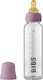 Bibs Glass Bottle with Silicone Nipple for 0+, 0+ m, months Mauve 225ml 1pcs