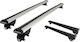 Farad Car Roof Bars Aluminum 140cm for Renault Talisman 5D 2016 Set with Roof Rack Legs and Lock Silver