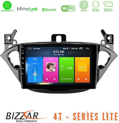 Bizzar Car-Audiosystem für Opel Corsa / Adam E (Bluetooth/USB/WiFi/GPS/Apple-Carplay) mit Touchscreen 9"