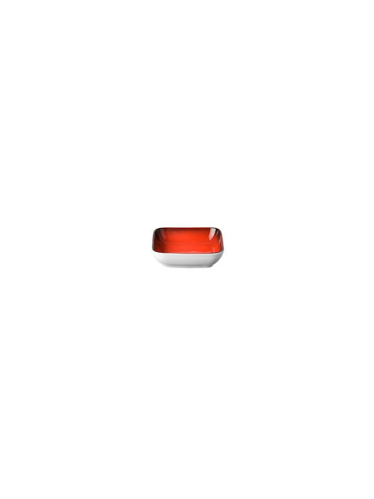 Lukanda Galaxy-B Dip Serving Bowl Round made of Porcelain Red with Diameter 10cm 24pcs