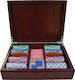 Set 200 Fise de Poker 11.5gr în Caseta