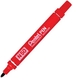 Pentel N50 Ανεξίτηλος Μαρκαδόρος Κόκκινο 2mm Pentel N50 Ανεξίτηλος Μαρκαδόρος Κόκκινο 2mm