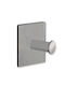 Conset Metal Wall Hanger Adhesive Nickel Matt 3.8x3x5cm 1pc