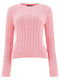 Ralph Lauren Women's Long Sleeve Sweater Cotton Pink