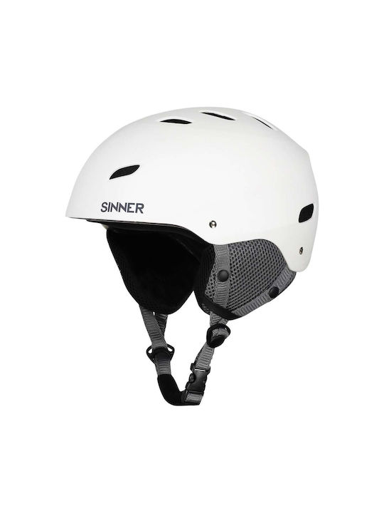 Sinner Bingham Helmet for Ski & Snowboard Matte White