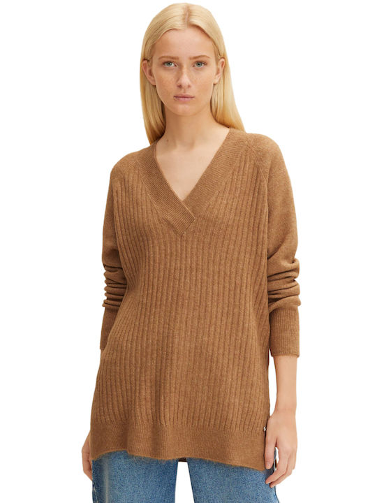 Tom Tailor Women's Long Sleeve Sweater with V N...