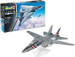 Revell F-14D Super Tomcat Modellfigur Flugzeug 30 Teile im Maßstab 1:100 19.1x19.5cm.