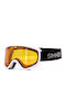 Sinner Estes Adult Ski & Snowboard Goggles White with Orange Lens