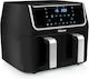 Tristar Air Fryer with Double Detachable Bucket 9lt Black FR-6970