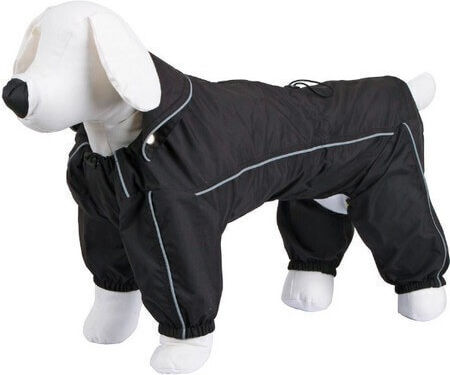 Kerbl Manchester Hundemantel Wasserdicht Schwarz mit Rückenlänge 30 cm.