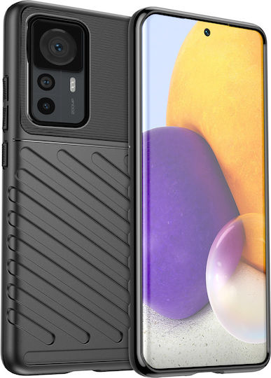Hurtel Thunder Back Cover Σιλικόνης Μαύρο (Xiaomi 12T / 12T Pro)
