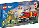 Lego City Fire Command Truck pentru 7+ ani