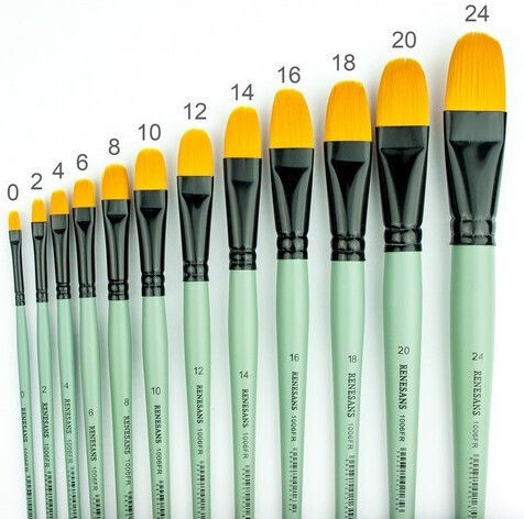 Renesans Gold Line Plaque Paint Brush No14