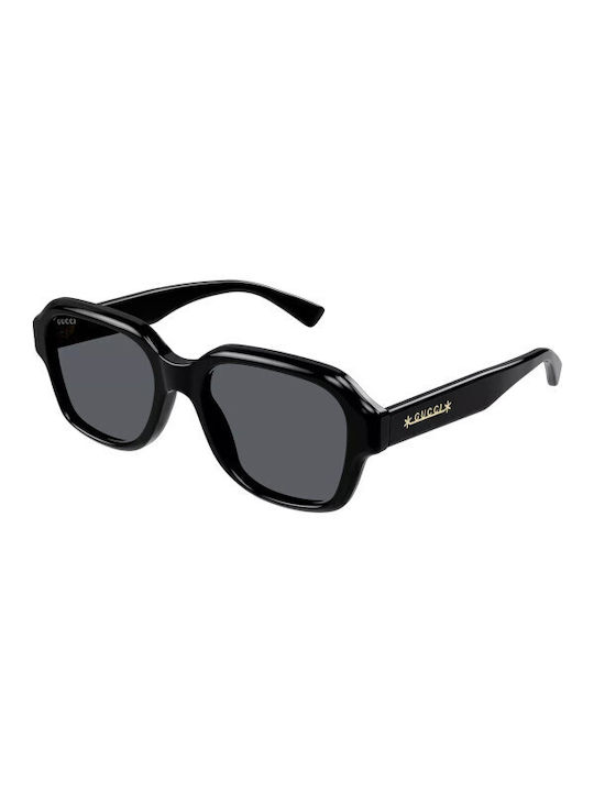 Gucci Γυαλιά Ηλίου με Μαύρο Ταρταρούγα Κοκκάλινο Σκελετό και Μαύρο Φακό GG1174S 001