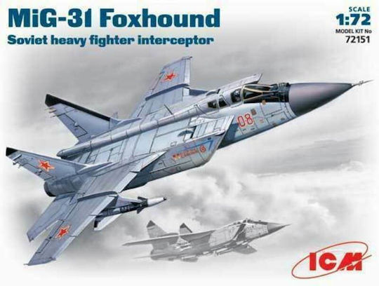 Italeri Φιγούρα Μοντελισμού Αεροπλάνο ICM 1/72 MiG-31 Foxhound σε Κλίμακα 1:72