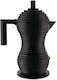 Alessi Stovetop Espresso Pot 1 Cups Black