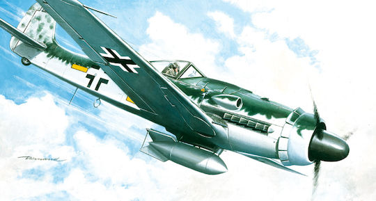 Italeri Φιγούρα Μοντελισμού Αεροπλάνο Focke Wulf 190 D-9 σε Κλίμακα 1:72 14εκ.