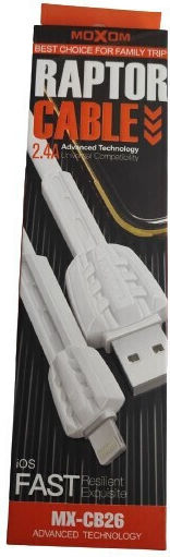 Moxom MX-CB26 Редовна USB 2.0 до микро USB кабел Бял 1м 1бр