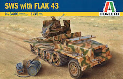Italeri Φιγούρα Μοντελισμού Τανκ SWS With FLAK 43 σε Κλίμακα 1:43