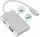 ATC USB-C Docking Station με HDMI 4K Λευκό (06.005.0072)