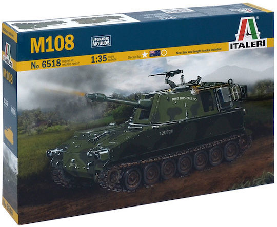 Italeri Φιγούρα Μοντελισμού Τανκ M108 σε Κλίμακα 1:35 17.5εκ.