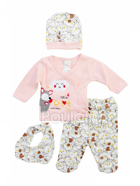 Baby set 4 pieces - Kinder Pink