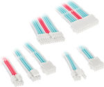 Kolink Core Adept Braided Cable Extension Kit Peripheral - Peripheral Cable Brilliant White/Neon Blue/Pure Pink (COREADEPT-EK-BBP)