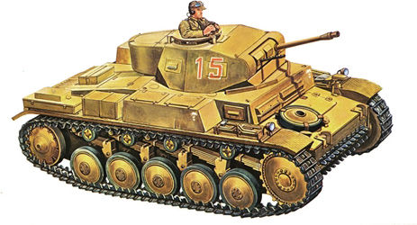 Italeri Φιγούρα Μοντελισμού Τανκ Pz.Kpfw.II Ausf. F σε Κλίμακα 1:72