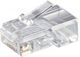ATC Cat6e 8p8cs Βύσμα RJ-45 male Διάφανο 05.005.0055