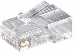 ATC Cat6e 8p8cs Βύσμα RJ-45 male Διάφανο 05.005.0055