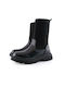 1093T Love4shoes Damen Stiefel BLACK