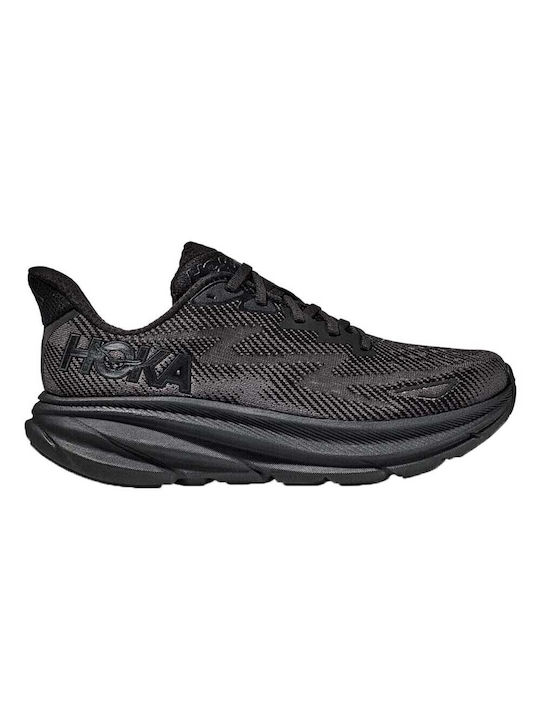 Hoka Glide Clifton 9 Men's Running Sport Shoes Black