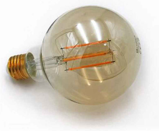 Adeleq Bec LED 8W 138mm pentru Soclu E27 și Formă G95 Alb cald 800lm