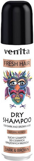 Venita Fresh Hair Dark & Brown Trocken Shampoos Glanz für Alle Haartypen 75ml