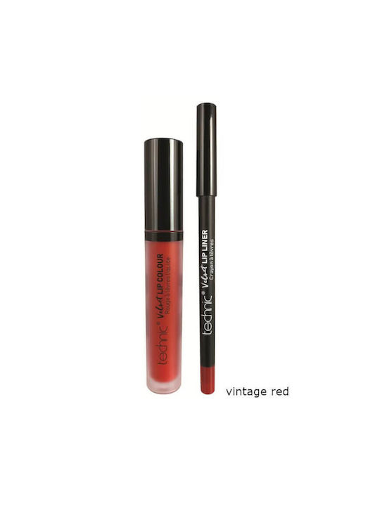 Technic Velvet Lip Makeup Set for the Lips Vint...