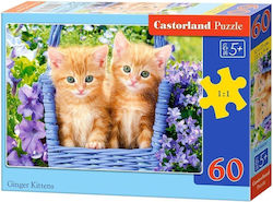 Kids Puzzle Ginger Kittens for 5++ Years 60pcs Castorland