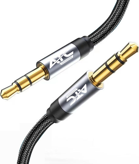 ATC Καλώδιο 3.5mm male - 3.5mm male Μαύρο 3m (02.008.0125)