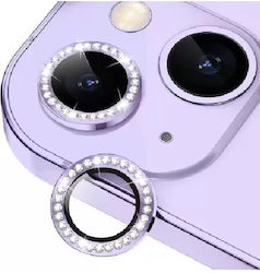 Diamond Handy-Kameraschutz Tempered Glass Lila Für iPhone 14 / 14 Plus Diamond Handy-Kameraschutz Tempered Glass Lila Für iPhone 14 / 14 Plus