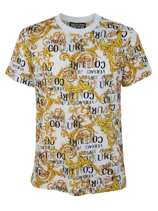 Versace Ανδρικό T-shirt Πολύχρωμο με Λογότυπο