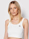 Champion Women's Summer Crop Top Cotton Sleeveless White