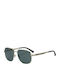 Gucci Unisex Ochelari de soare cu Auriu Cadru și Gri Lentilă GG1223S 002