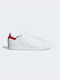 Adidas Stan Smith Γυναικεία Sneakers Cloud White / Better Scarlet / Gold Metallic