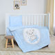 Lorelli Set Für Krippe Little Bear Hellblau 4Stück