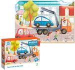 Kids Puzzle Tow Truck On The Road for 4++ Years 60pcs Dodo