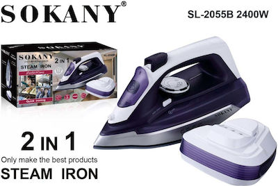 Sokany SL-2055B Σίδερο Ατμού 2400W με Συνεχόμενη Παροχή 25gr/min και Κεραμική Πλάκα